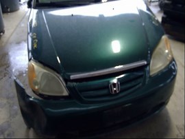 2001 HONDA CIVIC, GREEN,EX,1.7L,VTEC,AT, A25087